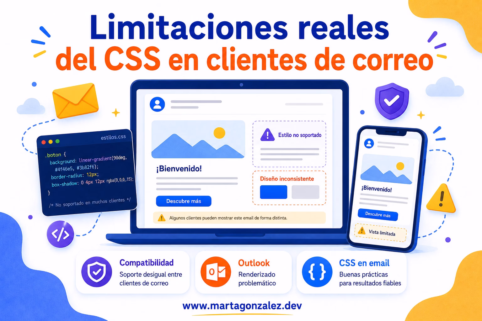 Limitaciones reales del CSS en clientes de correo