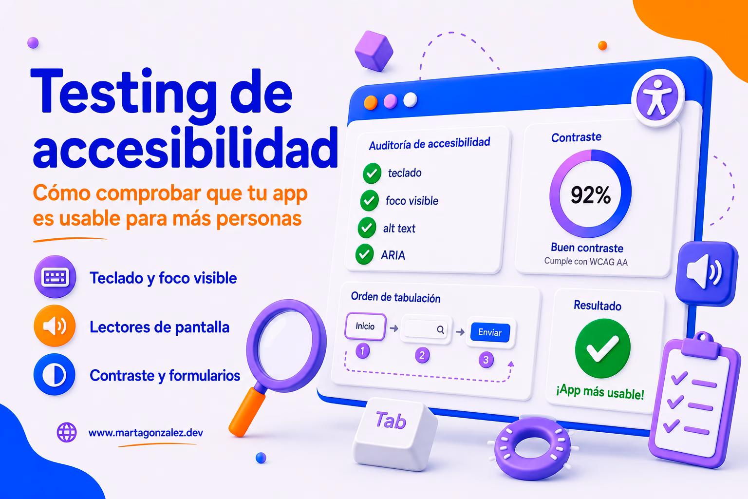 Testing de accesibilidad: cómo comprobar que tu app es usable para más personas
