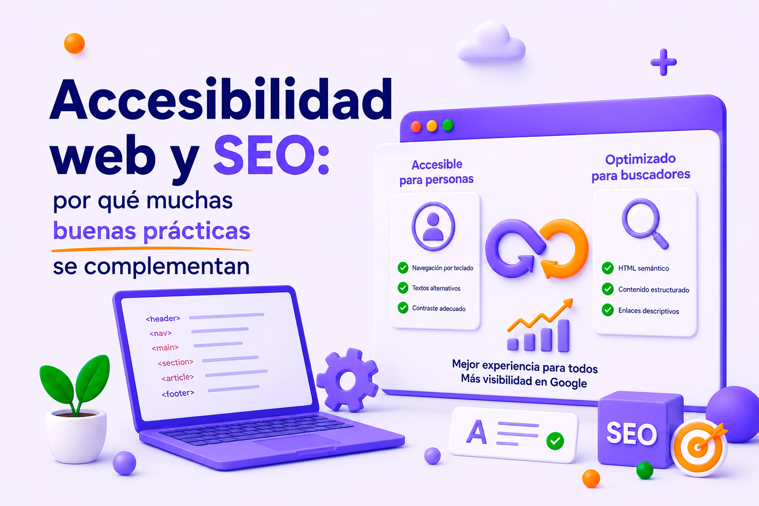 Accesibilidad web y SEO: por qué muchas buenas prácticas se complementan